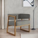 Ver imagem 1 de Poltrona em Madeira Maciça com Braço Bria