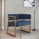 Ver imagem 1 de Poltrona em Madeira Maciça com Braço Bria