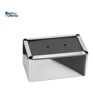 Porta Guardanapo Deitado em Aço Inox Nome do Desenho:liso
