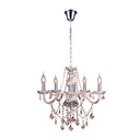 Ver imagem 1 de Lustre Pendente Candelabro Para Sala France Nice 5 Lâmpadas E14 Bivolt:Champagne/110V/220V