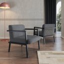 Ver imagem 1 de Poltrona em Madeira Maciça com Braço Gandia