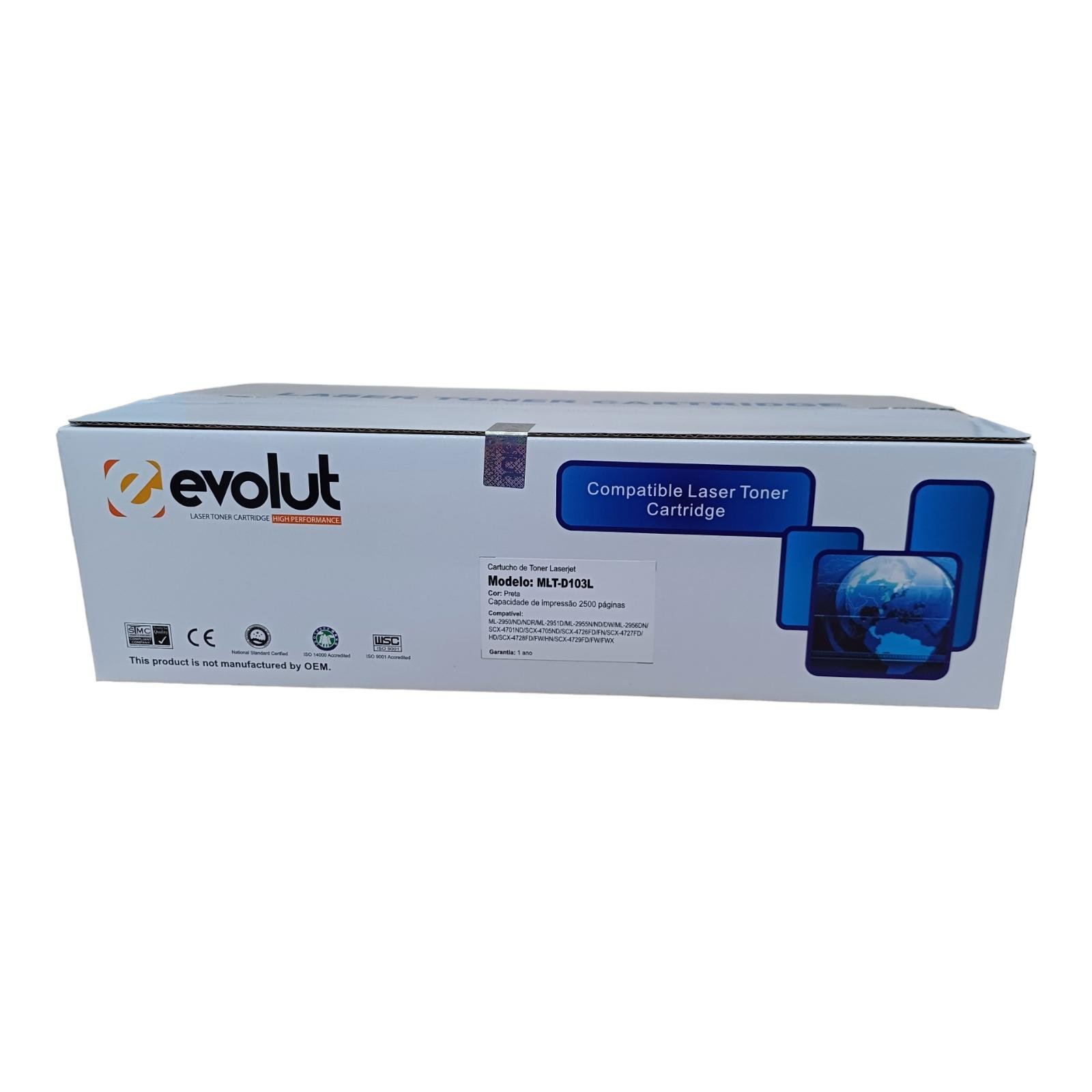 Toner Compativel Samsung D103 Ml2950/2951 2,5K - Evolut - 1