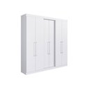 Ver imagem 1 de Guarda-roupa Oxford 6 Portas 2 Gavetas 9 Prateleiras - Casajá - Branco