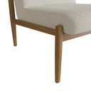 Ver mais imagens de Poltrona Decorativa Madeira Maciça Jequitibá Assento com Persintas Narvi