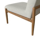 Ver imagem 7 de Poltrona Decorativa Madeira Maciça Jequitibá Assento com Persintas Narvi