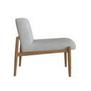 Ver imagem 5 de Poltrona Decorativa Madeira Maciça Jequitibá Assento com Persintas Narvi