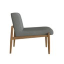 Ver imagem 5 de Poltrona Decorativa Madeira Maciça Jequitibá Assento com Persintas Narvi 