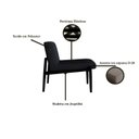 Ver imagem 4 de Poltrona Decorativa Madeira Maciça Jequitibá Assento com Persintas Narvi 