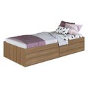 Ver imagem 2 de Cama de Solteiro com Baú 2 Portas para Colchão 188x78cm Multimóveis Cr40131 Mel