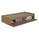 Ver imagem 1 de Cama de Solteiro com Baú 2 Portas para Colchão 188x78cm Multimóveis Cr40131 Mel