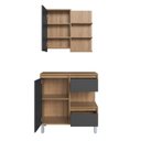 Ver imagem 3 de Gabinete de Banheiro 80cm Paula com Espelheira 01 Porta sem Cuba