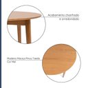Ver imagem 7 de Mesa de Jantar Madeira Maciça Redonda 4 Lugares Olmo Marrom/Mel
