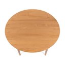 Ver imagem 5 de Mesa de Jantar Madeira Maciça Redonda 4 Lugares Olmo Marrom/Mel