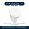 Assento Sanitário com Amortecedor Buzios Branco para Vaso Hervy - 4
