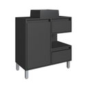 Ver imagem 6 de Gabinete de Banheiro 80cm Paula com Espelheira 01 Porta e Cuba Preta