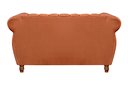 Ver imagem 3 de Namoradeira Decorativa Chesterfield Sofá Realeza Vintage - Veludo Terracota