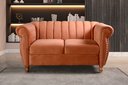 Ver imagem 5 de Namoradeira Decorativa Chesterfield Sofá Realeza Vintage - Veludo Terracota