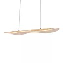 Ver imagem 1 de Pendente Nitrolux Acr-001d 1000x1500x235mm Dourado Alumínio e Acrílico 30w 3000k 2100lm