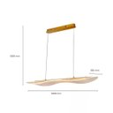 Ver imagem 2 de Pendente Nitrolux Acr-001d 1000x1500x235mm Dourado Alumínio e Acrílico 30w 3000k 2100lm