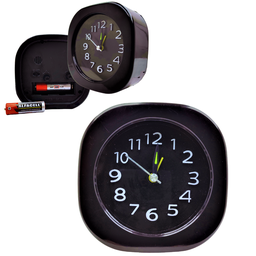 Relógio Despertador de Cabeceira Retrô Alarme Analogico Colorido Infantil Pilha Preto - 7