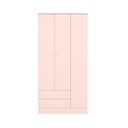 Ver imagem 4 de Guarda-Roupa Infantil 3 Portas 2 Gavetas Doce Sonho Rosa/Acetinado
