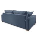 Ver imagem 3 de Sofá 3 Lugares Fixo Living Marrocos Suede Azul 2,4m Mk