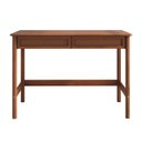 Ver imagem 2 de Escrivaninha Rattan Escandinavo Madeira 2 Gavetas Rodrigo Castanho Verniz Idimex