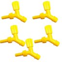 Ver imagem 1 de Kit 5 Torneiras Para Tanque E Jardim Bico 1/2 3/4 Amarela