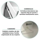 Ver imagem 7 de Guarda-roupa Infantil Provençal 3 Portas Paris