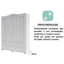 Ver mais imagens de Guarda-roupa Infantil Provençal 3 Portas Paris