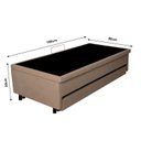 Ver imagem 4 de Bicama Box Baú Solteiro 88x188cm em Courino com Colchão Adapto Molas Ensacadas Ecoflex B&G