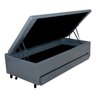 Bicama Box Baú Solteiro 88x188 Cm em Courino com Colchão Adapto Molas Ensacadas Ecoflex - 3