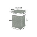 Ver imagem 3 de Capa de Máquina de Lavar Branca Perolizada - G