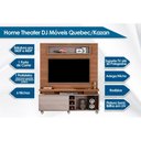 Ver imagem 2 de Estante para Sala Quebec TV até 60 Polegadas c/ 1 Porta de Correr e 6 Nichos Rústico Terrara/Off
