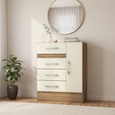 Ver imagem 1 de Cômoda Sapateira Grande 4 Gavetas 1 Porta