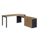 Ver imagem 4 de Conjunto para Escritório com Mesa Escrivaninha e Balcão Concept Móvel na Caixa