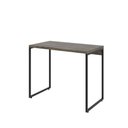 Ver imagem 5 de Kit Escritório Estante Areta 5 Prateleiras Mesa Industrial Aspen 90cm C01 Carvalho Dark - Lyam