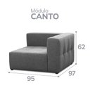 Ver imagem 3 de Sofá Modular de Canto para Sala de Estar Burgos