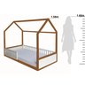Cama Infantil Montessoriana 4 em 1 Casinha Madeira - 5