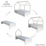 Cama Infantil Montessoriana 4 em 1 Casinha Madeira - 7