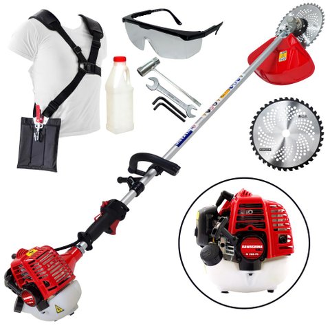 Roçadeira Plus Kawashima KW260T 26cc Forte Com Empunhadura Circular e Cinto de Sustentação 2