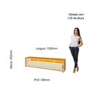 Ver imagem 4 de Rack para Tv até 43 Polegadas com Led com Rodízios 128cm Requinte