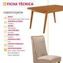 Ver imagem 7 de Mesa de Jantar Copper 120cm Tampo MDF Laminado Canto Copo com 4 Cadeiras Yasmin