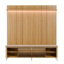 Ver imagem 2 de Rack com Painel para TV até 85" 1 Prateleira 1 Porta Vidro Reflecta e LED Lincoln Float 215cm –
