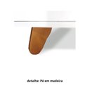 Ver imagem 5 de Cômoda Ninho 4 Gavetas, 100 cm Tampo Madeira Branco/Mel
