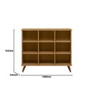 Ver imagem 4 de Estante para Livros Baixa Retro 6 Nichos Toq