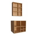 Ver imagem 3 de Gabinete de Banheiro Suspenso 68cm com Balcão 1 Porta 1 Gaveta e Espelheira sem Cuba