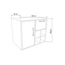 Ver mais imagens de Gabinete de Banheiro Suspenso 68cm com Balcão 1 Porta 1 Gaveta e Espelheira sem Cuba