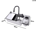 Ver imagem 2 de Cuba Cozinha Gourmet Multifuncional com Lixeira e Lava Copos