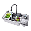 Ver imagem 1 de Cuba Cozinha Gourmet Multifuncional com Lixeira e Lava Copos